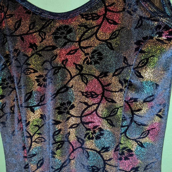 Velour velvet type material dress - Picture 3 of 4